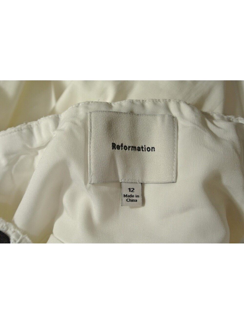 NEW Reformation Shai Sleeveless Minidress in White Sz 12 #MD2327 - Picture 8 of 10